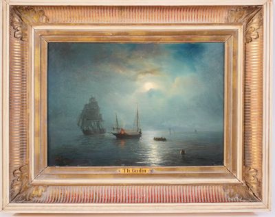une image représentant un tableau d'un navire en mer