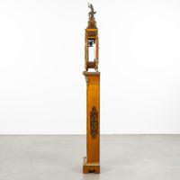 Horloge de table avec socle ou console, marqueterie de Boull… (photo 5)