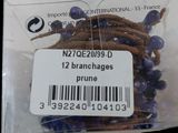 a package of purple beads and a barcode on it