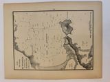 an old map of the island of new york, with a map of the island of new york on it