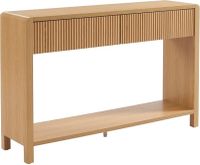 10798-401 / Console d'entrée UTICA 2 tiroirs effet chêne - B…