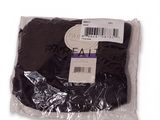 a black shirt wrapped in plastic on a white background