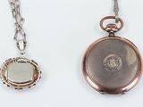 a silver and gold pocket watch and a silver and gold pocket watch