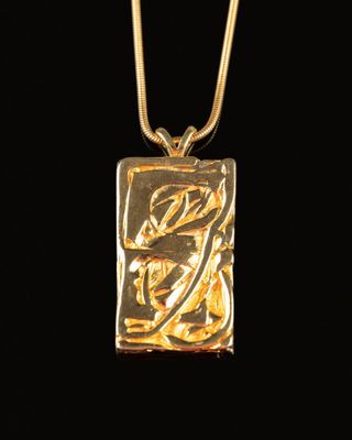 PENDENTIF dans le goût de César Métal doré