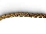 an image of a close up of a gold bracelet on a white background