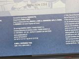 a sign on the wall explaining the history of the united states