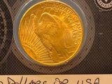 une image représentant une pièce d'or sur laquelle figure le portrait d'un homme