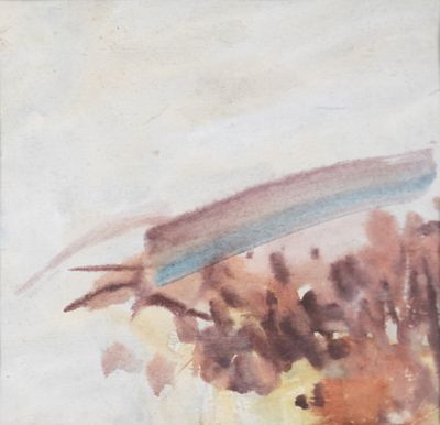 T'ANG HAYWEN (1927-1991), "Composition ou Paysage", encre su…