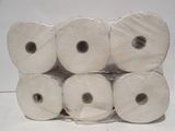 several rolls of toilet paper are stacked on top of each other
