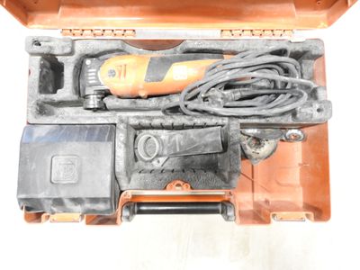 a tool in the case that is open and ready to be used