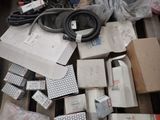 a pile of assorted items on a wooden pallet