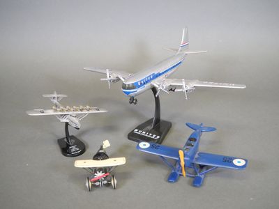 Quatre avions miniatures : Dornier Do-X en Die Cast, hydravi…