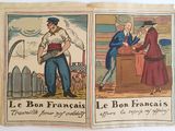 deux illustrations représentant un homme et une femme debout l'un à côté de l'autre