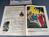 an open book with a picture of a man and a woman on it