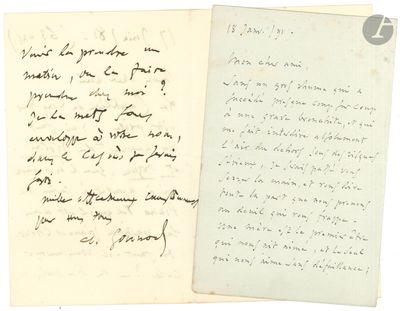 Charles GOUNOD (1818-1893). 2 L.A.S., 17 juin 1881 et 18 jan…