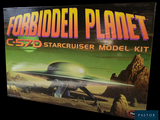 a box with a model of a spaceship on it