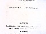 un vieux livre avec un titre en noir et blanc