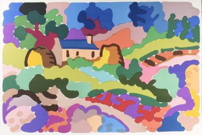 LAPICQUE Charles (1898-1988) "Ferme en Bretagne" (1961) - Photo 1