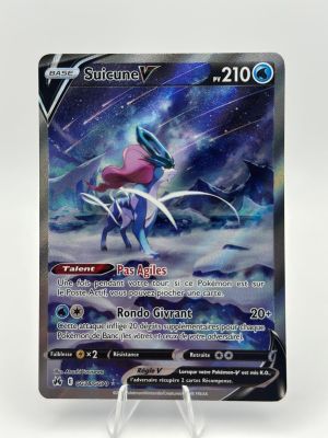 a close up of a pokemon card on a white surface