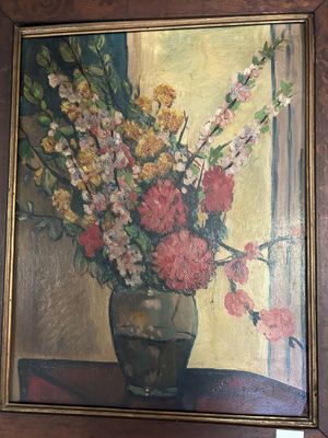 B. DAVY. Bouquet de fleurs. HSP SBD.