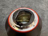 a close up of a camera lens on a table