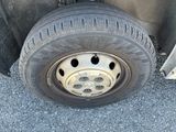 a close up of a tire on a vehicle