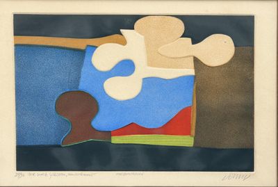 Bertrand DORNY (1931-2015). Horizon rouge.