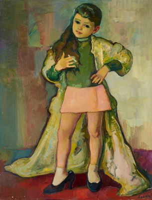 Henri SAADA (1906-1976) Môme vert de gris - Photo 1