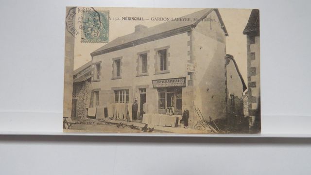 Mérinchal : Gardon-Lapeyre, Tailleur. TBE. Carte rare !!!