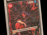 une photo d'une carte sur laquelle figure l'image d'un personnage