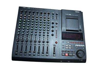 a close up of a sound board on a white background