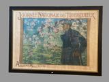painting of a man standing in front of a flowering tree