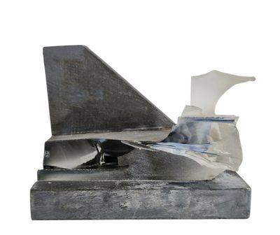 NEGREANU Matei (1941), "Sans titre", verre et plaques de plo…