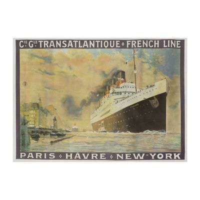 an image of a poster of a large ship in the water