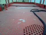 a hose that is on the floor of a building
