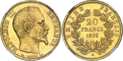 an image of a gold coin with a man ' s face on it