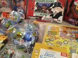 a lot of toys and games on the table