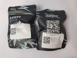 two bags of cannabis seeds with qr code on them