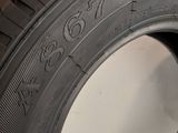 a close up of a tire with a tire tread on it