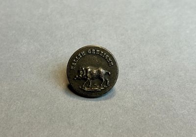 un gros plan d'une pièce de monnaie représentant un cheval, posée sur une table
