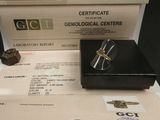 a certificate and a pair of glasses sitting on a table