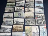 an image of a bunch of old postcards on a table