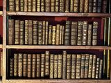 de nombreux livres anciens sur les étagères de la pièce