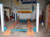 a picture of a garage with a lot of tools in it