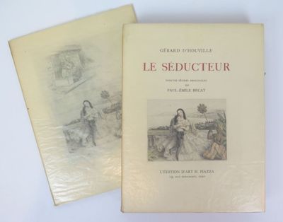 two books are sitting on a table with a white background