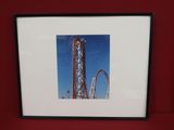 a picture of a roller coaster in a picture frame