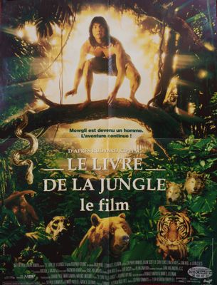 a movie poster for the film le livvre de la jungle