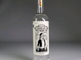 an image of a bottle of vodka with a picture of a man