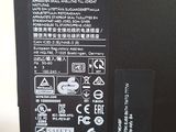 the back of a black box with a white label on it