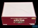 a box that has a piece of paper inside of it